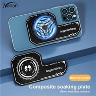 ⚡ จัดส่งที่รวดเร็ว ⚡ Mobile Phone Heat Sink Cooling Area Increase Board Magnetic Phone Cooler Cooling Surface Amplifier Parts