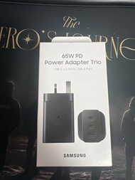 全新未拆Samsung 65W快充旅行充電器 (三頭)
