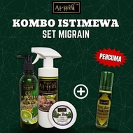 [HADIAH PERCUMA] SET MIGRAIN BIDARA AS'SYIFA PENING KEPALA BIDARA AS-SYIFA SAKIT KEPALA BIDARA AS SY