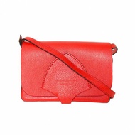 Burberry 紅色牛皮斜跨包開蓋相機包肩背包