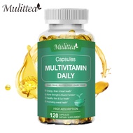 Mulittea Multivitamin Capsules,vitamins B, C, D, zinc for Daily Nutritional Support,Healthy Heart & 