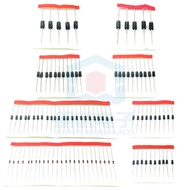 Eight commonly used diode packs with 100 directly inserted diodes, including 1N4007, 1N4148, 1N5819,