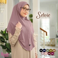 QUAIL HIJAB - Selvie Casual Daily Hijab Instan Bahan Jersey Motif Polos By Quail Hijab