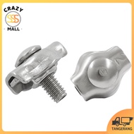 10pcs Pengait Kawat Seling Stainless Penjepit Seling Wire Rope Clip Baja Kabel Seling Sling M2