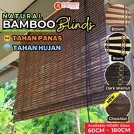 SUPERSAVE Bamboo Blind Bidai Buluh Outdoor Bidai Kayu Tirai Buluh Bidai Tingkap Roll Up Blinds 天然竹帘