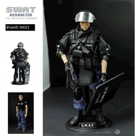 1/6 Scale กองกําลังพิเศษตํารวจ Action Figure สูง Posable ทหารสะสมของเล่นจากจีนแผ่นดินใหญ่เหมาะสําหรั