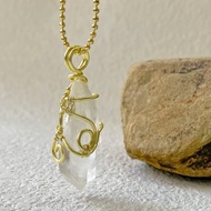 【喜馬拉雅白水晶】骨幹水晶手作項鍊 / 原石礦