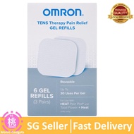 OMRON Tens Unit Gel Pads compatible for Omron HV-F311 / PM800 and more (6 Gels refill, 3 Pairs)
