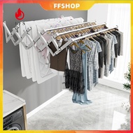 【FFS】1.2-2M 4/5 BAR Retractable Cloth Hanger Stainless Steel Ampaian Baju Wall Mounted Clothes Dryin