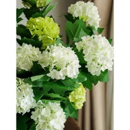 Artificial flowers - hydrangeas with 3 large size flowers, 74cm long branches - interior decoration,