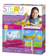 4M Toysmith, STEAM Powered Girls Weather Station, Meteorologist DIY Stem Toy, for Girls Ages 8+ 4M T
