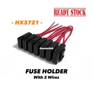 Car Universal Fuse Holder HX3721 12V/24V For Car&Lorry Diy&Modify Wiring HeadLamp Horn Radio SpotLam