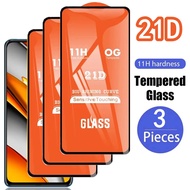 21D Protective Glass For Xiaomi Mi 11 Lite 5G NE 12 13 Lite 12T 11T 10T Pro Upgraded Version Front Screen Protector Safety Black Border