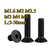 12.9 Grade High-Strength Countersunk Head Hexagon Socket Screw Flat Head Screw Hexagon Bolt Screw M1