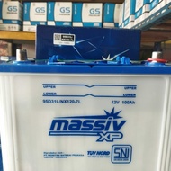 Massive Wet Battery Xp N120-7L 95D31L 12V 100Ah Battery Pajero Fortuner