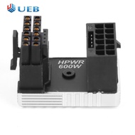 16Pin อะแดปเตอร์จ่ายไฟพลังงาน GPU ATX3.0การ์ดจอ600W 180องศา DIY สำหรับ RTX 4090 4080 4070 Ti 3090การ