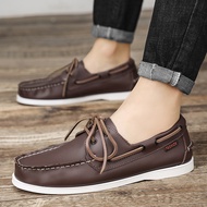 Men Men Shoes Large Size 47 Sailing Shoes Men Korean Driving Peas Shoes Casual Shoes Leather Shoes M