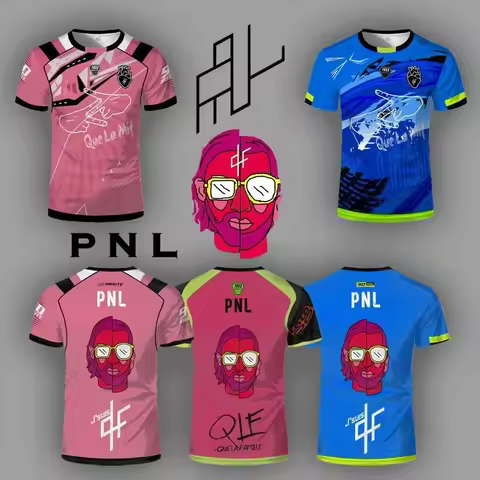 90 Minute PNL J'suis QLF Printed Jersey Men Women Youth Short Sleeve Football Training T Shirt Adult