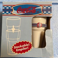 2000 anchor hocking 可口可樂玻璃杯 coca-cola coke stackable glass glasses made in USA 美國製 16oz. 473ml 16安士