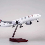 With Light with Wheels Simulation Airplane Model Passenger Airplane Decoration Toy Boeing 777 China 