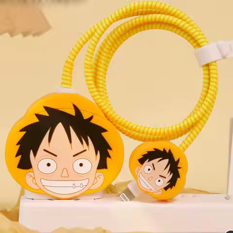 Cartoon IPhone Charger Protector Case 18W20W Charger Cover Anti Break Scratch Proof Charger Cable Sp