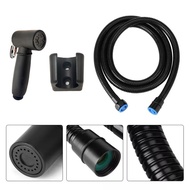 Bidet Spray 1 Set Jet Shower Toilet 1/2 Inch Warna Hitam Semprotan Toilet Bahan ABS dan Stainless FX