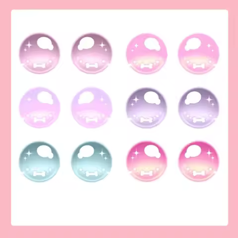 Cosplay 5cm 8cm Kig Animal Eyes Printing Dust Net Customized Different Eyes Material Printing Glasse