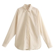 Beige Stripe Blouse 73567