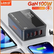 LDNIO Gan Charger 65W 140W International Travel Adapter Fast Charge PD QC Type C USB A Ports Gallium