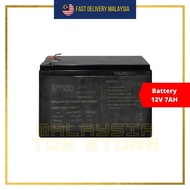 Bateri 12V 7AH, 12V Battery Kids Electric Scooter Bike Car Motor Skuter Kereta Motosikal Elektrik Ka