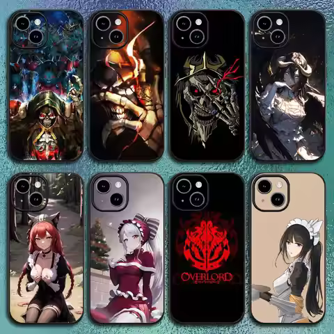 Overlord-D A-Anime Phone Case For IPhone 17 12 13 14 15 16Pro Max Plus Classic black soft shell