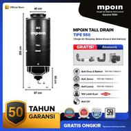 Tandon Air/Toren Air/Tangki Air MPOIN Tall D550 500 Liter Drain Series Garansi 50th