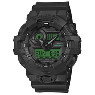 [Watchspree] Casio G-Shock GA-700 Lineup Black And Electro Green Series Black Resin Band Watch GA700