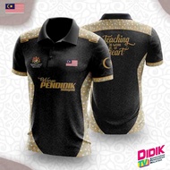 MALAYSIA WARGA PENDIDIK MALAYSIA ,Teaching IS WORK OF MY HEART 3D POLO SHIRT （Free Custom Name）