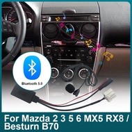 Wireless Radio Stereo Bluetooth-Compatible AUX Microphone Adapter for Mazda 2 3 5 6 MX5 RX8 M6 M3 Pe