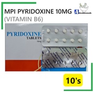 MPI PYRIDOXINE 10MG VITAMIN B6 TABLETS 10S EXP01/2029