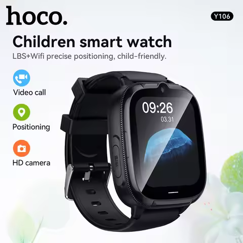 HOCO Y106 1.83ich LCD Touch Screen Children Smart Watch For Girl/Boy 4G SIM Card LBS Location Tracke