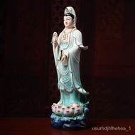 🚓BB4CWholesale Liilian Nanhai Guanyin Statue Buddha Statue Home Ceramic Putuo Mountain Guanyin Bodhisattva Stand Statue