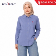 BGM POLO PLAIN BLOUSE  WITH LOGO-BP-SPB181WL-SFE