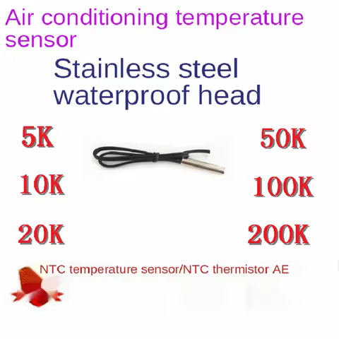 Air Conditioning Temperature Sensor 5k 10K 15k 20k 25K 50K 100k 150k 200k Electric Water Heater Prob