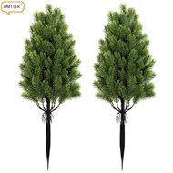 UMTTER Artificial Christmas Trees, Lawn Decorations 60cm Christmas Tree Branch,  With Ground Stake X
