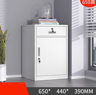 矮櫃資料櫃收納櫃抽屜帶鎖(規格：65高一抽白色）（厚度：1.4mm） #H890001432