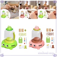 [SimhoabeMY] Kids Electric Pottery Wheel Pottery Machine Adjustable Speed Portable Lightweight Child