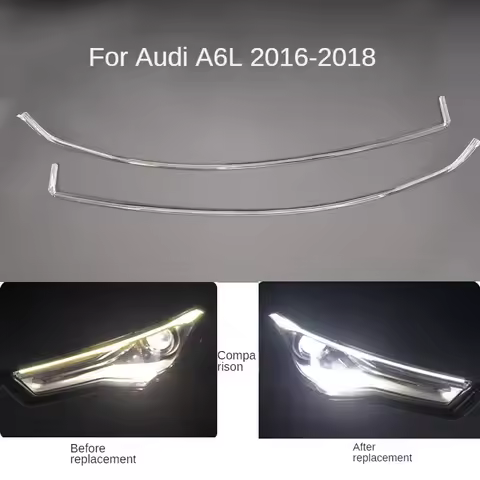 For AUDI A6L C7 PA 2016-2018 DRL Light Guide Plate Light Guide Tube Headlight Daytime Running Light