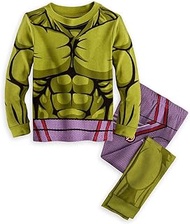 Store Marvel Avengers Hulk Costume Little Boy 2PC Long Sleeve Pajama Set (7)