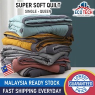 Selimut Super Soft QUILT Single & Queen Wash Cotton Summer Thin Quilt Comforter Blanket Selimut Soft