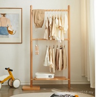 Drying Rack Storage Coat Rack Children Simple Japanese Style Hanger Baby Bedroom Solid Wood Vertical