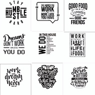 HIASAN DINDING Motivational Wall Stickers Motivational Wall Decoration Quotes