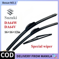 Suzuki DA64W/DA64V Front rear Wiper Blade (16+16+12in)for Suzuki DA64W/DA64V Car Wiper