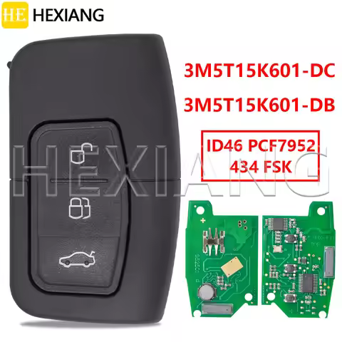 HE 3M5T-15K601-DC /DB 4D63+ 434FSK Car Remote Key For Ford Fusion Focus Fiesta Kuga Mk7 Escape C-Max